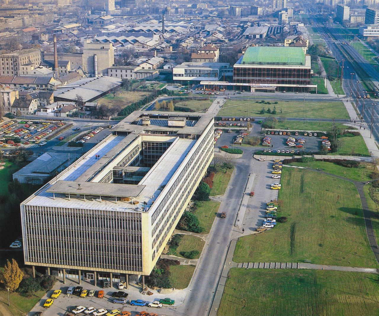 Skupština grada Zagreba, Miramarska cesta - Proleterskih brigada (današnje Gradsko poglavarstvo, Trg Stjepana Radića), oko 1975.-1980. godine